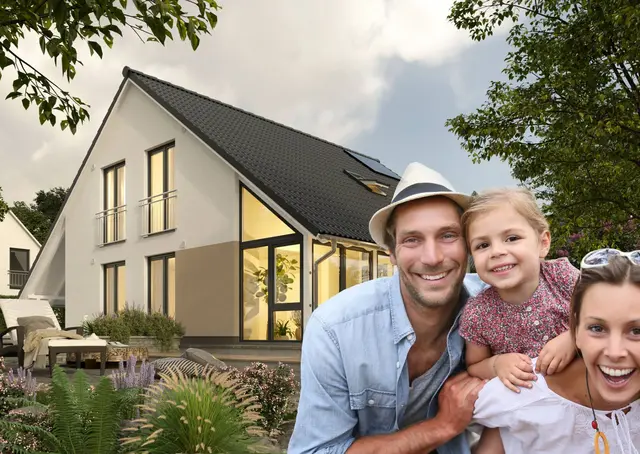 Collage-Energiesparhaus